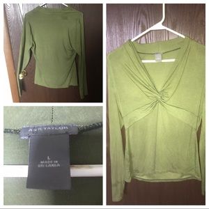 Ann Taylor Green Blouse